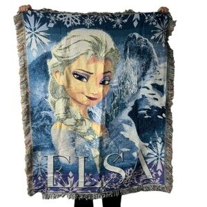 Disney Frozen Elsa Wall Hanging Tapestry or Blanket Bedding Anna Olaf